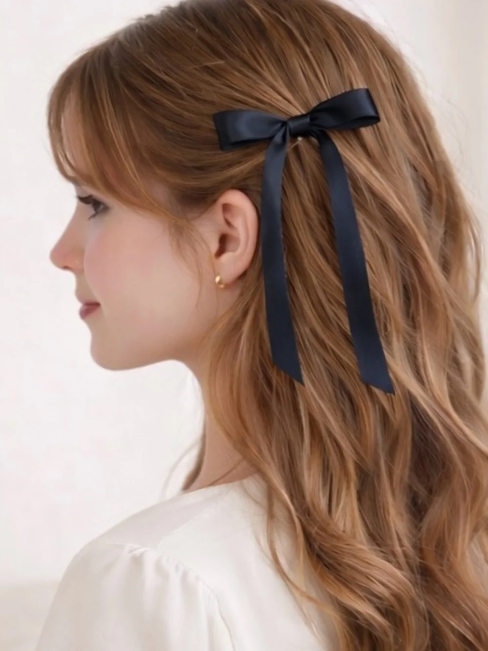 Colorful Ribbon Hair Bows - 4 Sets of 2